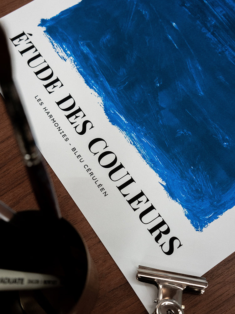 Céruléen Blue Motif